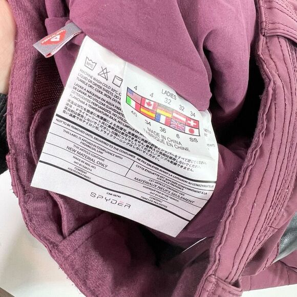 Spyder Ski Snow Pants Womens 4 Amour Purple Fini 564032 Insulated Pockets - Picture 9 of 16
